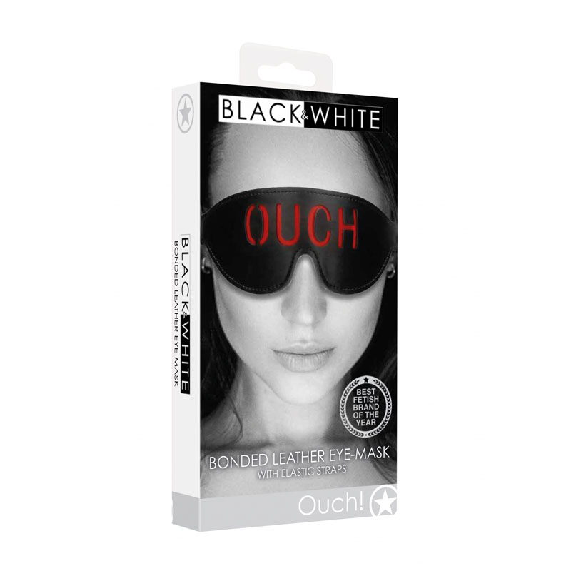 OUCH! BW Bonded Leather Eye-Mask 'Ouch'